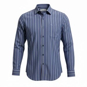 Tommy‎ Bahama The Newport Coast Button Down Shirt Blue Striped Men's Size L